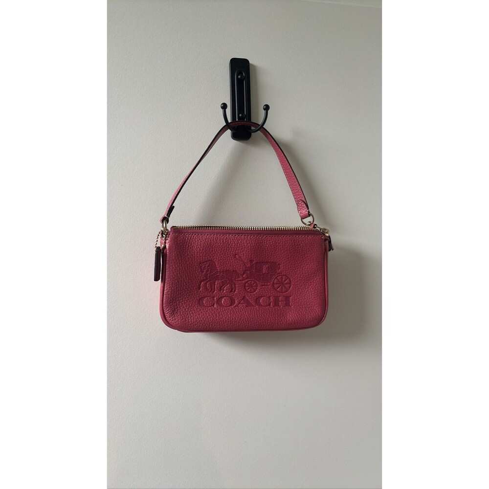 Coach Strawberry Haze Mini Wristlet Pink Leather C4653